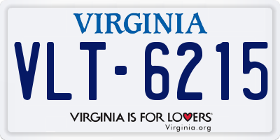 VA license plate VLT6215