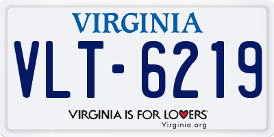 VA license plate VLT6219