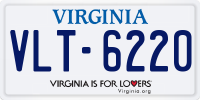 VA license plate VLT6220