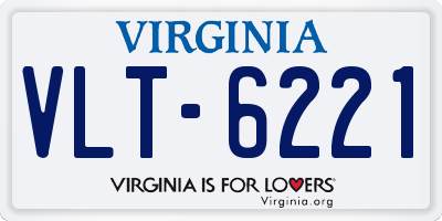 VA license plate VLT6221