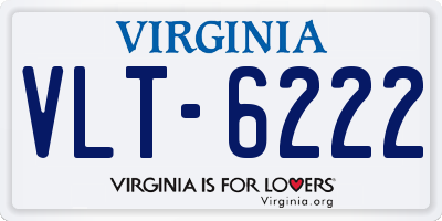 VA license plate VLT6222