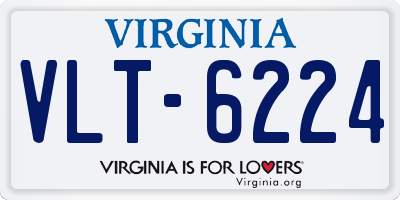 VA license plate VLT6224