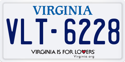 VA license plate VLT6228