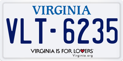 VA license plate VLT6235