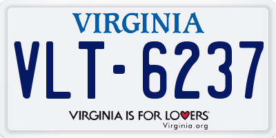 VA license plate VLT6237