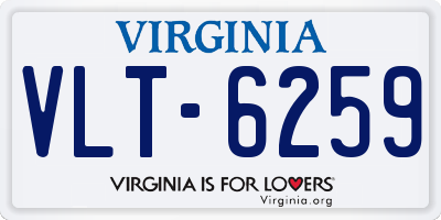 VA license plate VLT6259