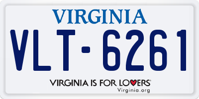 VA license plate VLT6261