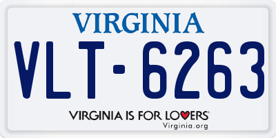 VA license plate VLT6263