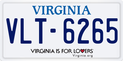 VA license plate VLT6265