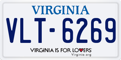 VA license plate VLT6269