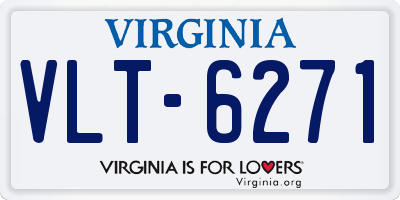 VA license plate VLT6271