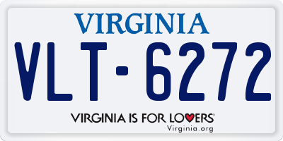 VA license plate VLT6272