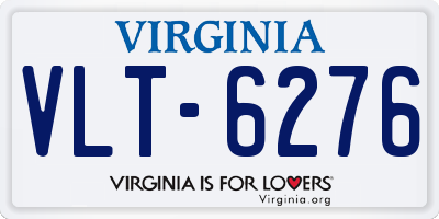 VA license plate VLT6276