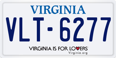 VA license plate VLT6277