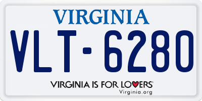 VA license plate VLT6280