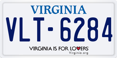 VA license plate VLT6284