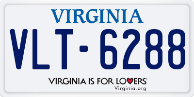 VA license plate VLT6288