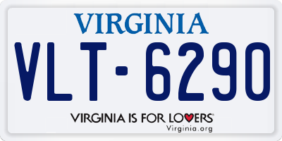 VA license plate VLT6290