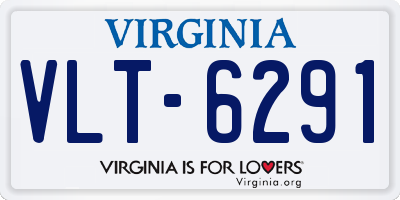 VA license plate VLT6291