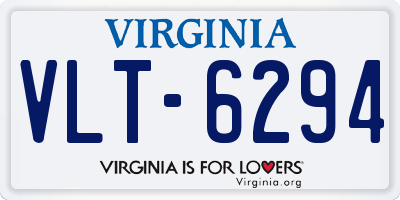 VA license plate VLT6294