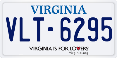 VA license plate VLT6295