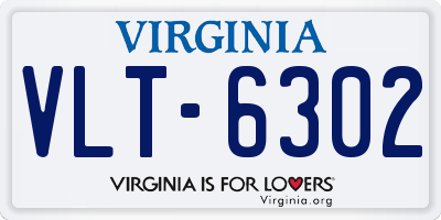 VA license plate VLT6302