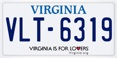 VA license plate VLT6319