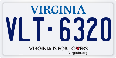 VA license plate VLT6320