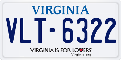 VA license plate VLT6322