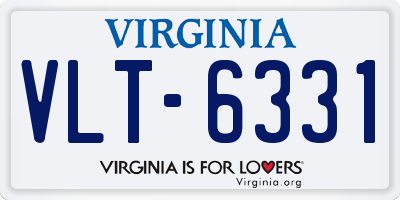 VA license plate VLT6331