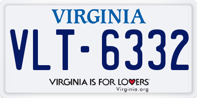 VA license plate VLT6332
