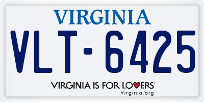 VA license plate VLT6425