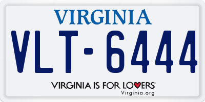 VA license plate VLT6444