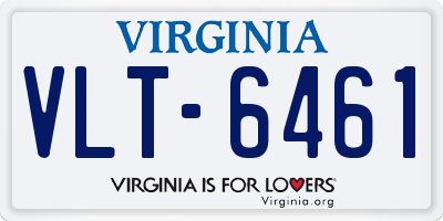 VA license plate VLT6461