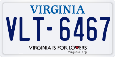 VA license plate VLT6467