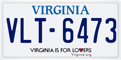 VA license plate VLT6473