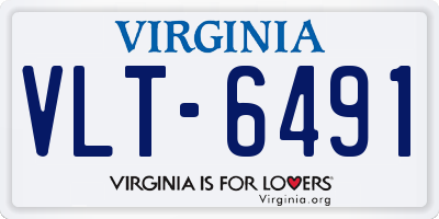 VA license plate VLT6491