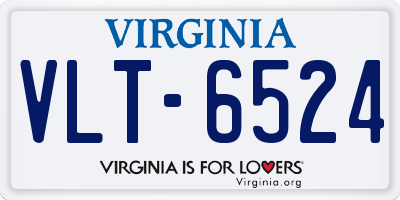 VA license plate VLT6524