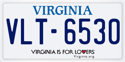 VA license plate VLT6530