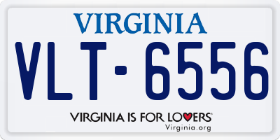 VA license plate VLT6556