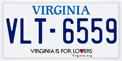 VA license plate VLT6559