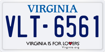 VA license plate VLT6561