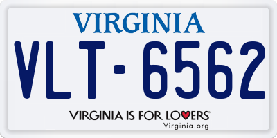 VA license plate VLT6562