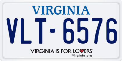 VA license plate VLT6576