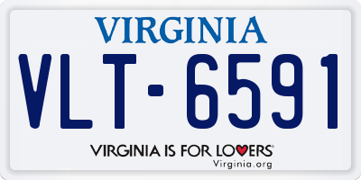 VA license plate VLT6591