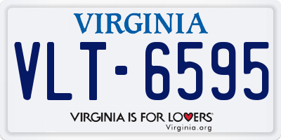 VA license plate VLT6595