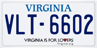 VA license plate VLT6602