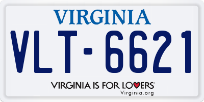 VA license plate VLT6621