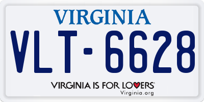 VA license plate VLT6628