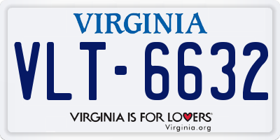 VA license plate VLT6632